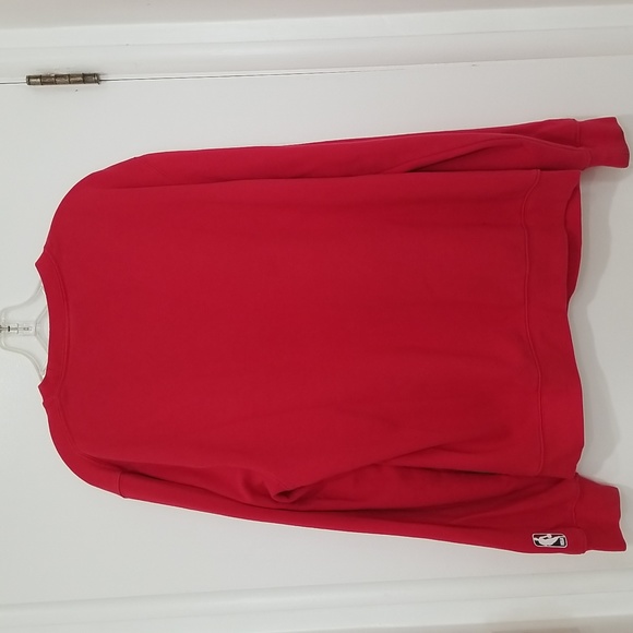 Mitchell & Ness men's Chicago Bulls red crewneck pullover sweatshirt size L - Picture 7 of 8